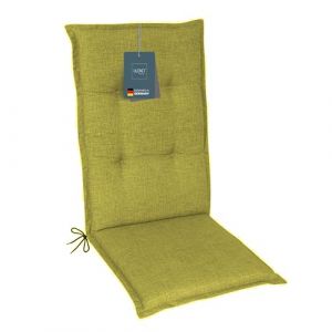 LILENO HOME Coussins pour chaise de jardin [1 pièce – Coussin à dossier haut] vert pomme – Chaise longue confortable pour meubles de jardin – Coussins de chaise pour chaises de jardin et chaises (Discount-Deal24, neuf)