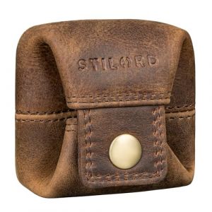 STILORD 'Claron' Porte-Monnaie Mini en Cuir Vintage Porte-Monnae Petit Portefeuille pour Homme Femme &Eacute;tui Bourse en Cuir V&eacute;ritable, Couleur:Soria - Marron (STILORD Cuir, neuf)