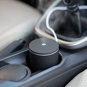 Diffuseur Huiles Essentielles USB 60ml, Humidificateur d'air Ultrasonique Diffuseur de Parfum avec Mode Brume Réglable, 7 Couleurs Lumières LED, Arrêt Automatique sans Eau, Diffuseur Voiture (Noir) (xingwanriyongbaihuo, neuf)