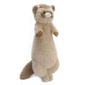 Peluche Furet, Jouet en Peluche Douce Et Confortable Animal en Peluche Furet Oreiller Long Kawaii Coussin en Peluche Oreiller Animaux Jouets Peluche pour Enfants Anniversaire Noël Cadeau (Haptre, neuf)