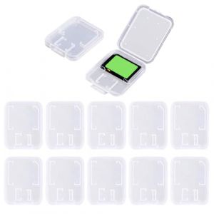 LEPZUR &Eacute;tuis Transparents Pour Cartes M&eacute;moire Lot De 10 Pochettes De Rangement Transparentes Pour Cartes Sd Sd Cartes M&eacute;moire Pour Cartes M&eacute;moire (GloriseGO, neuf)