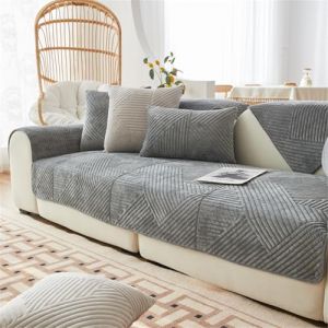 FASCINATDECO Housse Canapé 1/2/3/4 Places, Housse de Coussin de Canapé, Housse Canapé d'angle, Universelle Protege Canape, Protection Canapé, Couvre Canapé Antidérapante (Gris,90x240cm) (FASCINATDECO, neuf)