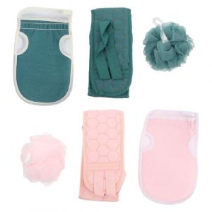 iplusmile 6 Pi&egrave;ces de Bain de Douche &Eacute;ponge &agrave; Dos Sangle pour Dos Exfoliants avec Sangle pour Nettoyer Facilement Tout le Corps (Dawkinshall, neuf)