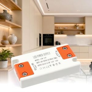 KSIBNW Transformateur 220V 12V LED Alimentation 1A 12W, Convertisseur de Tension 220V AC &agrave; 12V 1A 12W DC Adaptateur Basse Tension Transfo Constante Tension Ultra Mince Driver pour LED Bandes (KSIBNW, neuf)