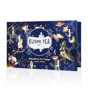 Kusmi Tea - Calendrier de l'Avent 2025 Bio - 24 Surprises - Th&eacute;s Noirs, Verts, Blanc, Infusions - Id&eacute;e Cadeau Femme et Homme - Cadeau No&euml;l - Secret Santa (Kusmi Tea - Paris, neuf)