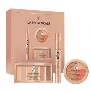 La Provencale - Coffret Cadeau Maquillage L'Instant Doré - 3 Produits - La Poudre Éclat, La Palette Instant Doré et Le Mascara Courbe Magistrale - Enrichis en Huile d'Olive BIO et Pigments Minéraux (OCTOPUS SERVICES, neuf)