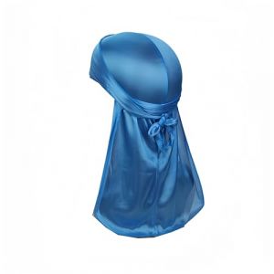 Proumhang Longue Queue Durag, Bandeau Unisexe Durag 360 Waves,Chapeau Turban,Bretelles Larges,Bandana Pirate,D&eacute;coration Quotidienne Hip-hop pour Femmes et Hommes,Bleu Clair (labellevie_NO1, neuf)