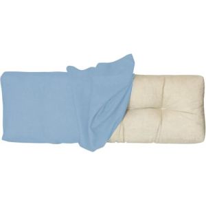 Housse de Coussin pour Banc de Jardin 100x50 100x40 130x50 80x40, Housse de Rechange pour Coussin de Dossier avec Fermeture Éclair, épais 10cm, Tissu de lin pour Chaise, Banc(Bleu clair,90x45x10cm Thi (JANNE TORRY, neuf)
