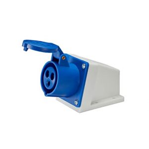 IP44 Prise Industrielle Connhésion Prise CEE 240V 32Ampères #123 3 Broches Femelle Prise pour Caravane Roulotte de Camping Industriel 1pc (ERKIGBOC, neuf)