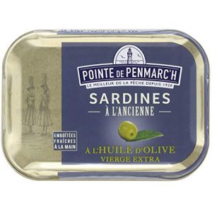 Sardines à l'ancienne à l'huile d'olive vierge extra - le lot de 12 boîtes de 115 g - Pointe de Penmarc'h Livraison en 2 à 3 jours ouvrés depuis la Bretagne (LE PETIT COIN DE PARADIS Boutique Le Conquet, neuf)