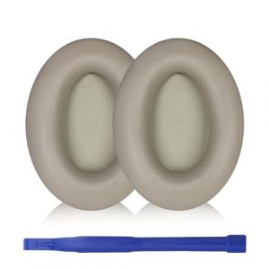 Aiivioll Coussinets d'oreille WH-1000XM3 compatibles avec Sony WH-1000XM3 Bluetooth Noise Cancelling Casque Protein PU Mousse à mémoire de forme (Argent), WH-1000XM3-EP-SL (Aiivioll-uk, neuf)