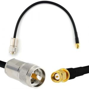 PL259 vers SMA m&acirc;le 30cm UHF C&acirc;ble coaxial &mdash; c&acirc;ble d'extension HF240 (LMR 240 &eacute;quivalent) Etanche &mdash; rallonge pour Ham Cable antenne CB Radio Analyseur Tosmetre Marine RF VHF Cibi SDR Radio Amateur (CRAFSTOR, neuf)