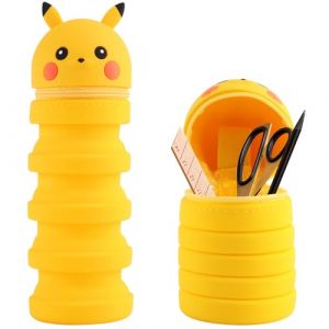 dellyy Trousse &agrave; Crayon Telescopique, Trousse Scolaire Kawaii, &eacute;tui &agrave; Crayons de Bureau, Trousse &agrave; Crayon Enfant, Porte Crayon Drole, Rangement pour Papeterie (HUAFA99, neuf)