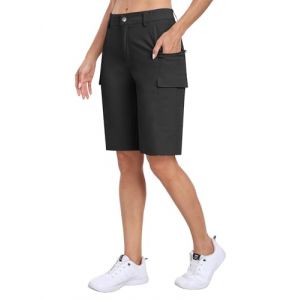 MoFiz Short Cargo Femme Pantalon Randonn&eacute;e Imperm&eacute;able Bermuda Short Golf Sport &eacute;t&eacute; Shorts avec Poches (MoFiz EU, neuf)