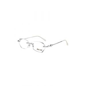 LUFF Lunettes de lecture femmes sans monture, lunettes loupe hommeen m&eacute;tal sans monture, lunette de vue pour ordinateur &agrave; lumi&egrave;re bleue, anti fatigue oculair (LANGFAN STORE, neuf)