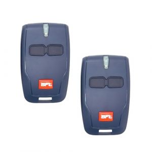 WENJION Lot de 2 télécommandes 433 MHz pour ouvre-porte BFT Mitto 2, porte-clés de porte de garage à 2 canaux avec porte-clés, compatible avec système de portail électrique MITTO B RCB02 12 V (anshiStop, neuf)