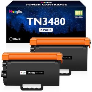 Meagiis TN3480 Cartouche de Toner Compatible pour Brother TN-3480 TN3480 TN-3430 TN3430 pour Brother HL-L5100DN MFC-L5750DW HL-L5200DW MFC-L5700DW HL-L6400DW HL-L5000D HL-L5200DWT (2 Noir) (Meagiis, neuf)