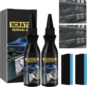 2PC Efface Rayure Profonde Voiture, Efface Rayure Voiture, Car Scratch Remover,Mod&egrave;le Cr&egrave;me de r&eacute;paration de Rayures de Voiture, Efface Rayures Anti-Rayures P&acirc;te R&eacute;paration (Abula-EU, neuf)