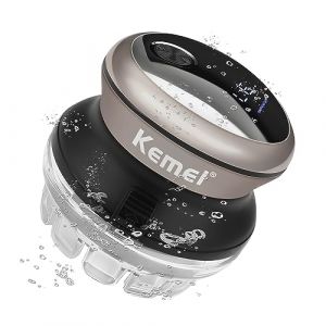 KEMEI Tondeuse Cheveux Hommes, Tête de Coupe Rotative à 360° (avec Écran LED, Wet&Dry, Secteur/Sans Fil - Batterie Lithium, Charge Rapide, Ergonomique) Utilisation Simple et Rapide, KM-887 Argenté (Kemei Professional Clippers, neuf)