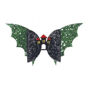 Sharplace Barrette à cheveux en forme d'aile de chauve-souris pour femme et fille, joli cadeau, accessoire pour les vacances, les voyages, les fêtes, Vert et Noir (RT Technology, neuf)