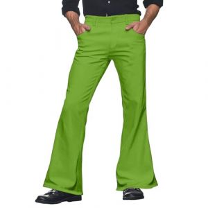pvucpot Disco Pantalon À Pattes D'éléphant Homme Années 60, Déguisement Pantalon évasé Slim des Années 70, Pantalon à Pattes d'eph, Disco Fever, Carnaval Pantalon Cargo Homme Casual Coupe Ajustée (goodups, neuf)
