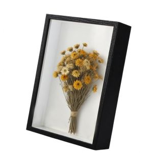QINGZY Cadre Photo 3D &agrave; Remplir pour Objet, Cadre de Bo&icirc;te d'Ombre, Cadre Photo Profondeur 5cm en Bois, Cadres Vitrine Profond pour Photos Fleurs Souvenirs M&eacute;dailles (A4 21x29.7cm,Noir) (qingzeyuan, neuf)