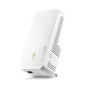 devolo Répéteur WiFi 6 3000, WiFi Amplificateur - Jusqu'à 3 000 Mbps, Répéteur WiFi, Prise WiFi Mesh, 1x Gigabit LAN, WiFi Point d'accès, WiFi Extender, Blanc (Einsparhelden, neuf)