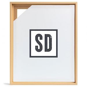 Stallmann Design Cadre &agrave; joint d'ombre pour ch&acirc;ssis | 70x100 cm | H&ecirc;tre | MDF cadre pour toiles avec effet de profondeur | avec accessoires de montage | Cadre sans verre ni dos d'&acirc;ne (Stallmann Design, neuf)