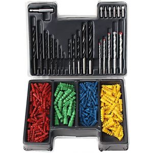 Ensemble de forets, ensemble de forets au cobalt, Jeu de forets 300pcs foret de perceuse à bois construction perceuse vis d'expansion avec coffret en plastique (zhangshuyundamaiDD, neuf)