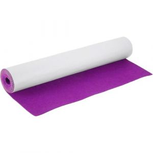 Feutrine Autocollante Tissus Autocollant Violet - 40 x 220 cm 2 mm d'&eacute;paisseur Rouleau de Feutre DIY - pour Liner de bo&icirc;te Tapis de tiroir Auto Feutre Cadre Photo Pied de Chaise Pieds de Table (Hanliyang, neuf)