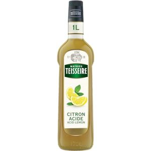 Teisseire Sirop de citron acide spécial barman 100cl (THE SIROP SHOP, neuf)