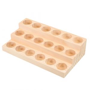 DRESSOOS 1pièce Étagère Bois à Couches Pour Huiles Essentielles Rangement Pratique Et Élégant Pour Bouteilles Aromathérapie Et Huiles De Massage (Mingsyue, neuf)