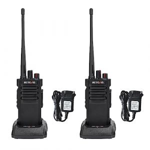 Retevis RT29D Talkie Walkie Haute Puissance, Talkie Walkie Numérique DMR, étanche IP67, Batterie 3200 mAh, 128 Chaînes, pour Hôtel, Entrepôt, Ferme (Noir, 2 Pièces) (RetevisDirect, neuf)