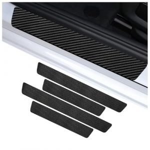 FBVVYTK 4 Pi&egrave;ces Protection Seuil de Porte de Voiture, pour Ford Transit/Tourneo Custom 2023-2024 2025 Protection Seuil Porte de Voiture Accessoires int&eacute;rieurs Voitures (AnnyMonth Genuine mall, neuf)