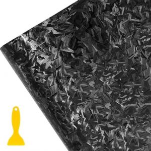 Wellzenith Covering Voiture Forgé,150x30cm Film Covering Carbone en Vinyle,Covering Carbone Forgé,Film Autocollant Adhésif pour Voiture, Moto (Noir) (Voltsun Store, neuf)