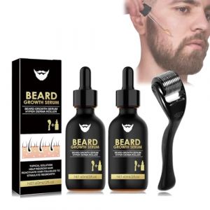 Dyceittdia 2pcs Huile de Croissance pour la Barbe, Huile à Barbe Naturelle, Kit D'épaississement de la Barbe, Nourrissant et épaississant pour la Barbe, 2pcs*60ml, hair1 (JTOHLO, neuf)
