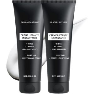 Creme Lifting immediat Visage, Anti Rides Puissant Immediat,Combleur De Rides Immediat,Lifting Cor&eacute;en,Lissage Des Rid&eacute;s Et Ridules Du Visage Et Du CoU (2pcs) (ShiJianShangNan, neuf)