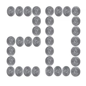 20 pi&egrave;ces Boule INOX Plancha,Eponge M&eacute;tallique Eponge Lavable,&eacute;ponges de Nettoyage en Laine d'acier,&Eacute;ponge &agrave; R&eacute;curer en Acier Inoxydable,Utilis&eacute; pour Nettoyer Les casseroles, la Vaisselle, etc. (feitao trading, neuf)