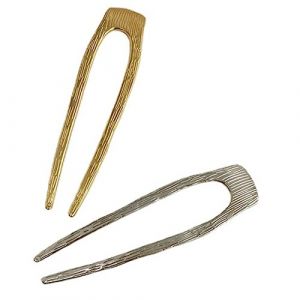 VALICLUD &Eacute;pingles &agrave; Chignon Fran&ccedil;aises 2 Pi&egrave;ces Grosse Taille M&eacute;tal Bross&eacute; or Et Argent&eacute; u Pour Femmes Coiffure Chignon Quotidien &Eacute;l&eacute;gant (Cedongh, neuf)