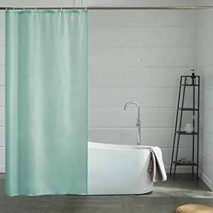 Furlinic Rideau de Douche &eacute;troit pour Douche d'angle et Petite Baignoire, Rideau de Bain Textile en Polyester r&eacute;sistant aux moisissures, imperm&eacute;able et Lavable Vert Menthe 85x180 cm. (newpower, neuf)
