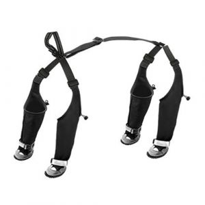 Bottes Imperm&eacute;ables pour Chien avec Bretelles,Chaussons Ajustables Anti-D&eacute;rapant Et Jambi&egrave;res pour Animal | Bottines &Agrave; Bretelles pour Chien | pour l'hiver, La Neige, La Pluie, La Randonn&eacute;e Et Le (liangpudian, neuf)