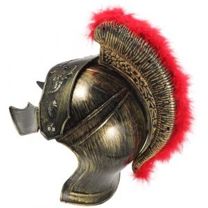 DEARMAMY Casque Romain L&eacute;ger pour Cosplay Soldat Accessoire de D&eacute;guisement M&eacute;di&eacute;val Casque Guerrier Homme et Femme pour F&ecirc;te et Carnaval (Liiane, neuf)