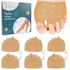 Haluto 3 paires / 6 pièces Coussinet avant pied - Separateur Orteil - Ecarteur Orteil - Redresseur orteil - Coussinet Plantaire - Coussinets Métatarsiens - Coussin Gel Pieds - Correcteurs d'orteils (Simon78000, neuf)