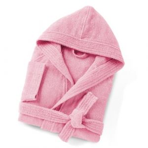 HOME ZEN HOUSEHOLD LINEN Robe Unisexe ARTICOLO Sophie en &Eacute;ponge de Coton, 400g/m&sup2;, avec Capuche et Poches, Tailles S-3XL, 8 Couleurs, rose, XXXL (EUROSTYLE, neuf)