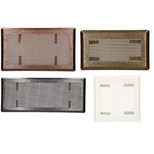 KOTARBAU Grille d'a&eacute;ration 16 x 45 cm Argent - Antic Grille pour chemin&eacute;e, grille pour four, grille de ventilation, grille pour air chaud, grille pour air froid, grille pour po&ecirc;le, accessoire pour (KOTARBAU, neuf)