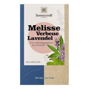 Sonnentor Infusion &agrave; base de plantes m&eacute;lisse, verveine et lavande, 18 sachets &agrave; double chambre, 23,4 g (1) (taleoo, neuf)