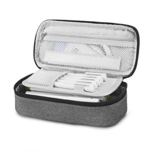 WONSAR Trousse Scolaire, Trousse 4 Compartiments Grande Capacit&eacute;, Trousse &agrave; Crayons Portable avec Poign&eacute;e pour &Eacute;cole et Bureau, pour &eacute;tudiants Filles Gar&ccedil;ons Adolescent (WONSAR OFFICAL, neuf)