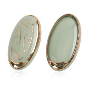 [Nouveau 2024] GAFAT Hyunda-i Tucson 2025/ Kona SX2 EV/ Ioniq 6/ Ioniq 5/ Sante Fe 2024 2025 2026 Coque de Clé de Voiture, Housse de Protection pour Clé, TPU Gel de Silice [7 Boutons] (Vert) (GAFAT(EU), neuf)