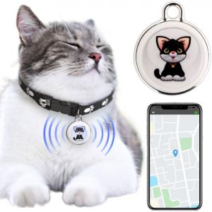 Starnearby Collier GPS pour Animaux Anti-Fugue Anti-Perte, Traceur GPS Chat, Traqueur GPS Chien, Suivi en Temps Réel, Localisateur GPS Animaux pour Chat et Chien (Chat A) (Pasercvxzoreso, neuf)