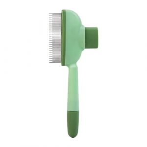 Peigne démêlant, brosse pour enlever les nœuds de chien, peigne à effiler pour poils d'animaux, fonction effilée, dents double longueur, jaune/vert, pour chats et chiens à poils courts à longs (xiades, neuf)